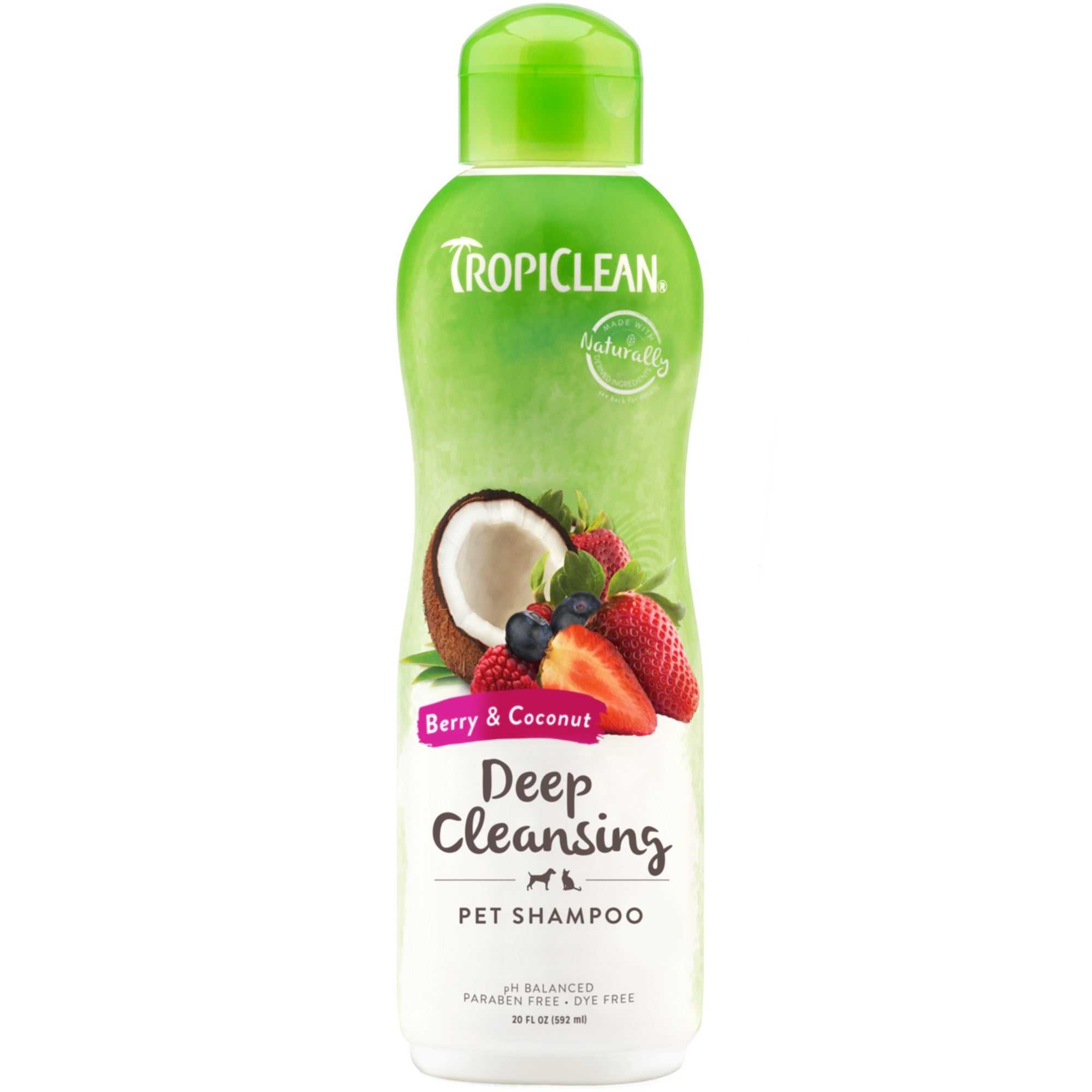 Tropiclean Berry and Coconut Dog Shampoo (20oz) - American Bark Bliss