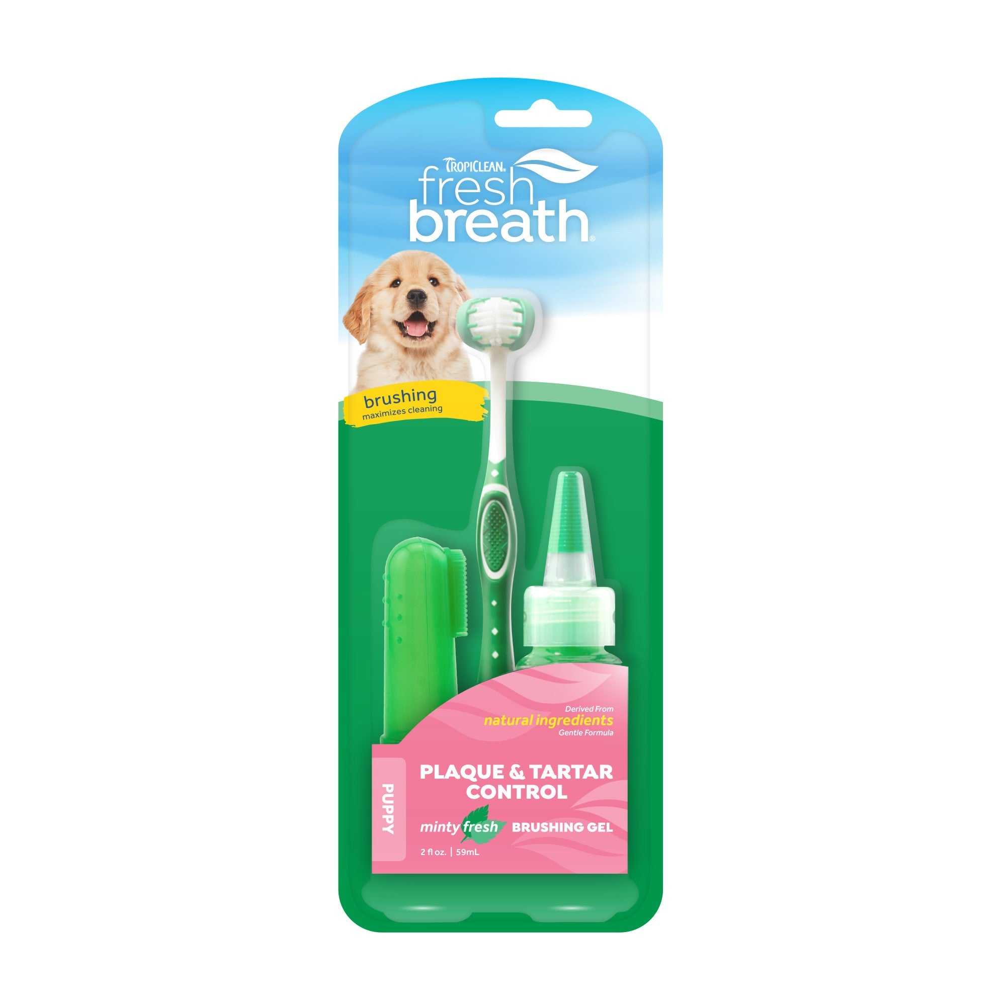 2oz Tropiclean Oral Clean Puppy Kit - American Bark Bliss