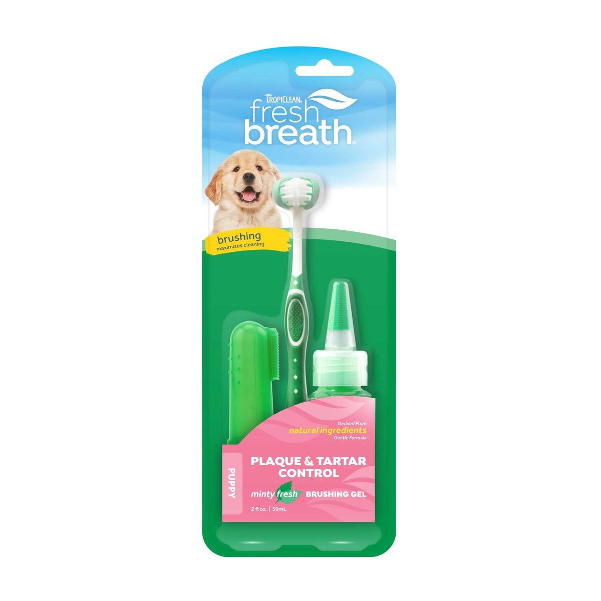 2oz Tropiclean Oral Clean Puppy Kit - American Bark Bliss