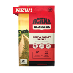 Acana Adult Classics Beef and Barley Dog Food - American Bark Bliss