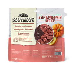 Acana Freeze Dried Beef and Pumpkin Dog Treats (3.25oz) - American Bark Bliss