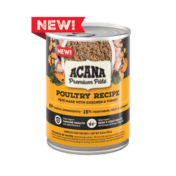 Acana Adult Grain Free Pate Poultry Wet Dog Food (12.8oz) - American Bark Bliss