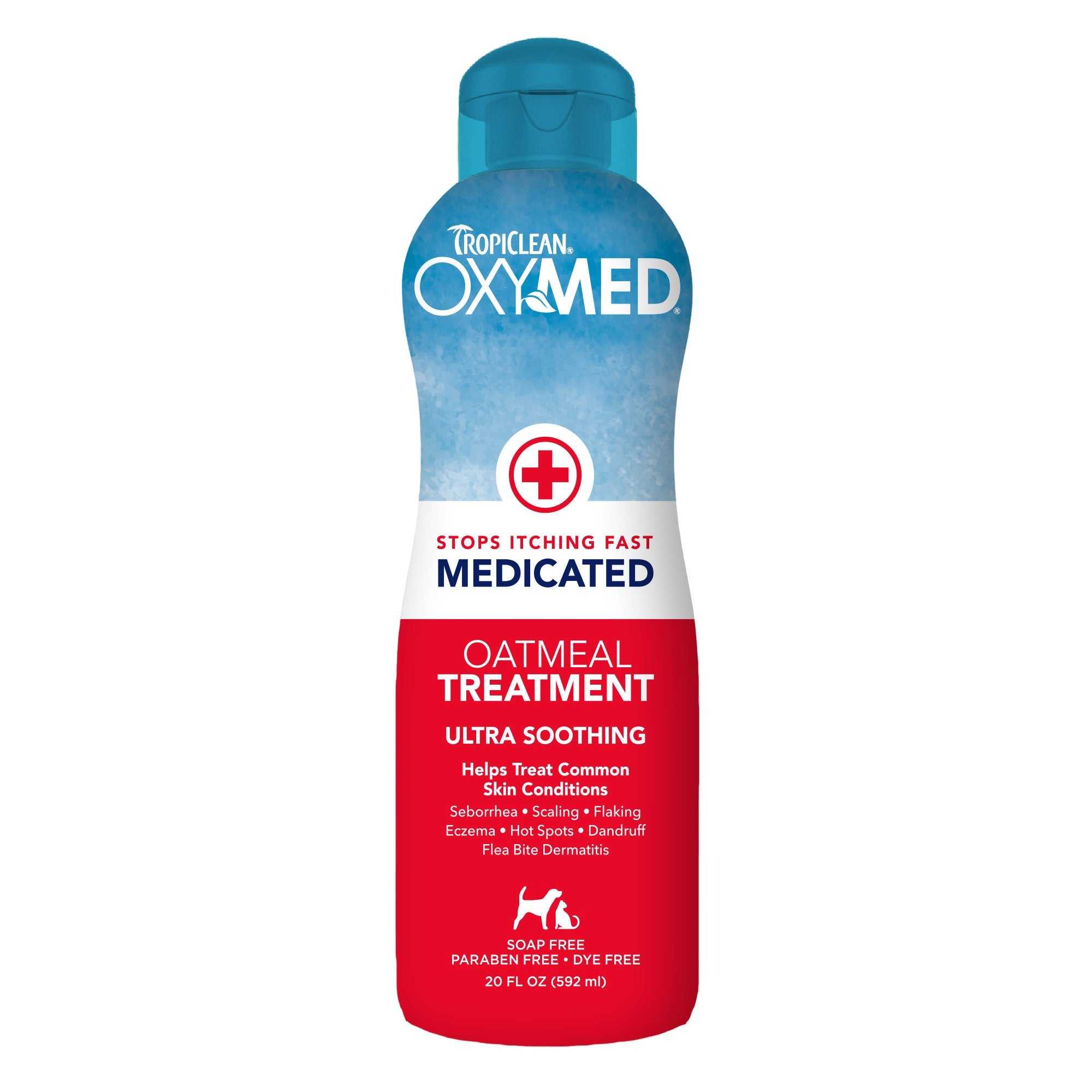 Tropiclean OxyMed Oatmeal Treatment Pet Shampoo (20oz) - American Bark Bliss