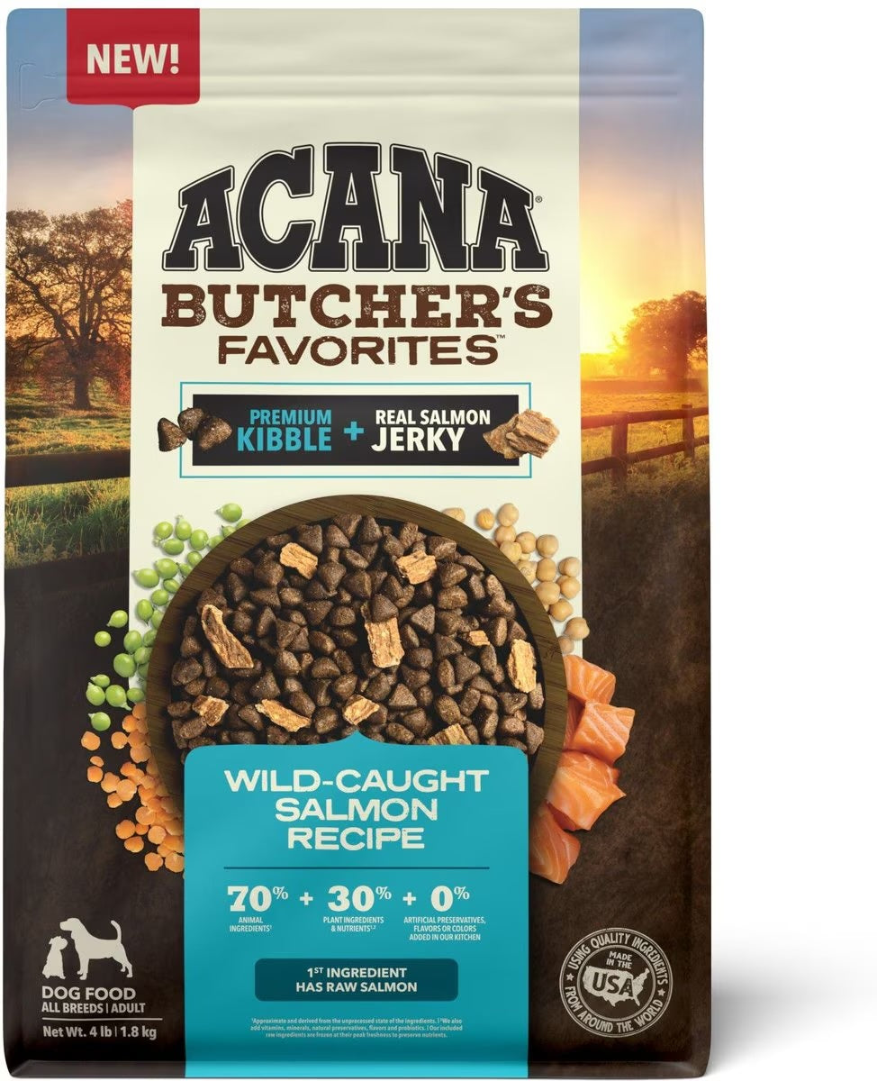 Acana Adult Grain Free Butcher's Favorites Salmon Dog Food - American Bark Bliss