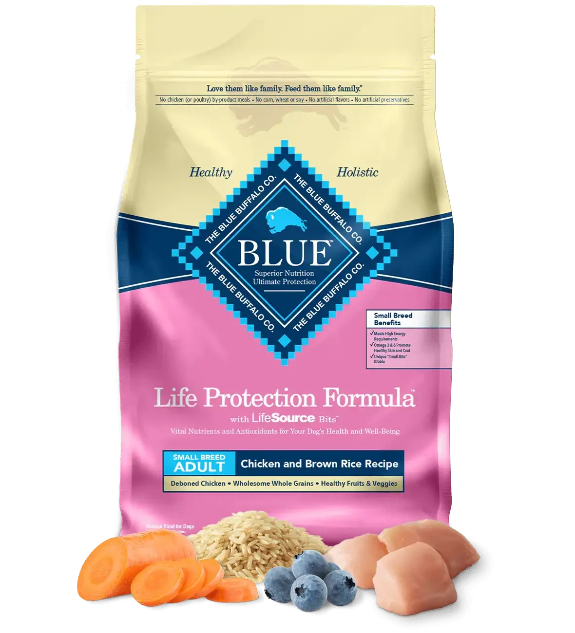 Small Breed Chicken Dog Food - Blue Buffalo Life Protection - American Bark Bliss