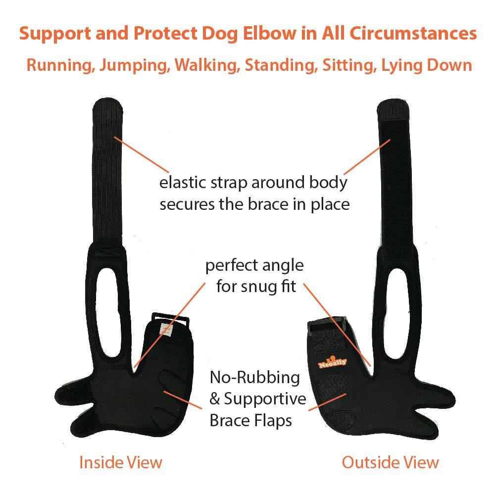 NeoAlly Elbow and Shoulder Brace for Dogs and Cats - Optimal Support for Pet Mobility
