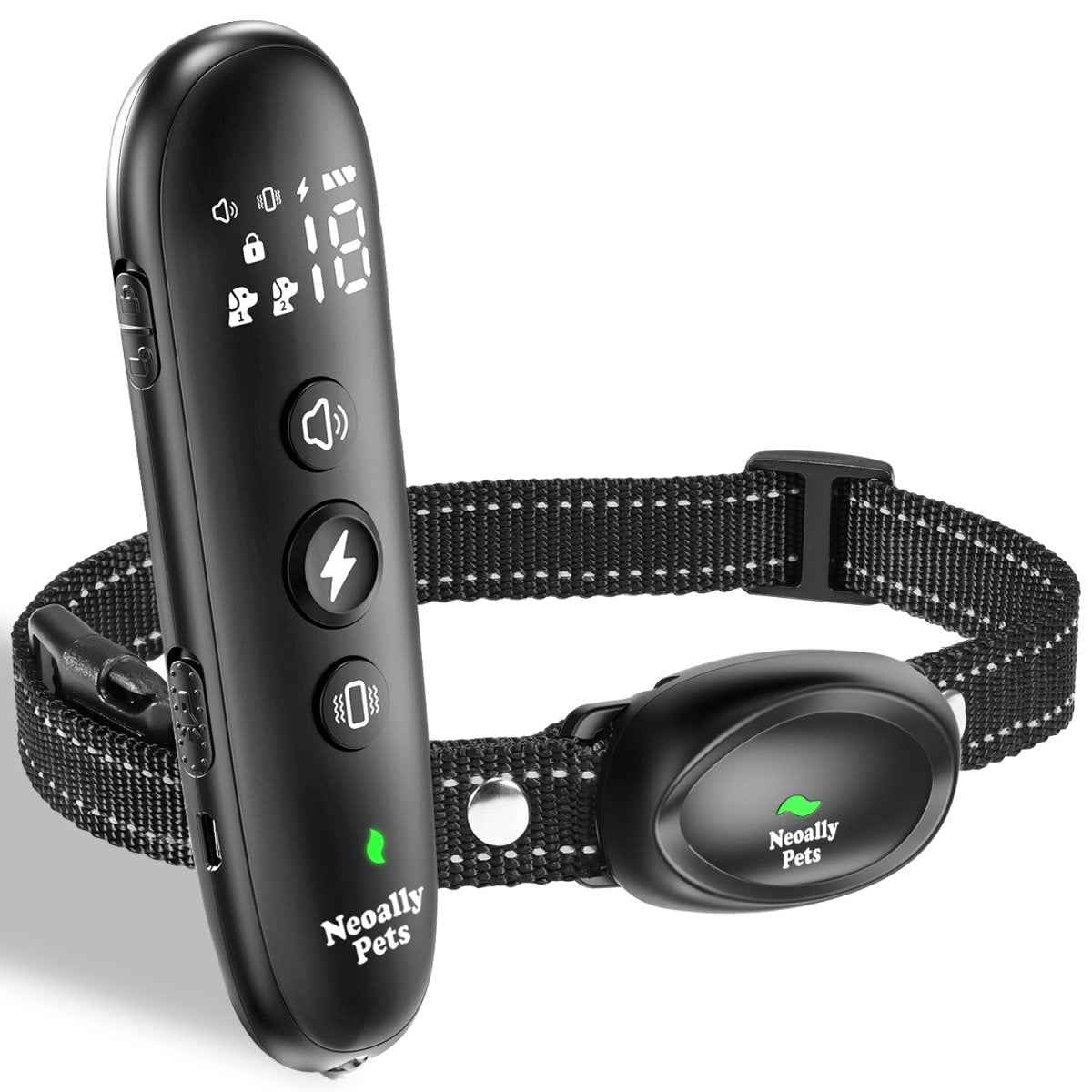 NeoAlly Remote Dog Training Collar for 8-150lbs Dogs | Rechargeable, Waterproof, 3 Training Modes, Security Lock, LED Anti-Lost Lights