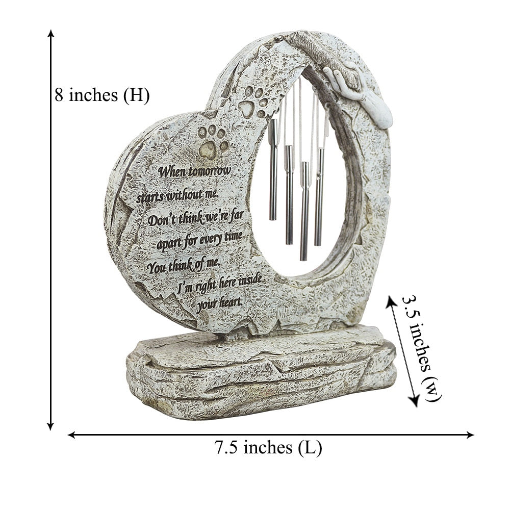 Pet Memorial Wind Chimes for Garden or Indoor Use - American Bark Bliss