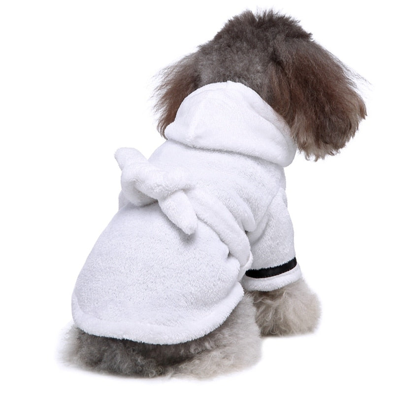 Luxury Soft Pet Dog Bathrobe with Hood - American Bark Bliss