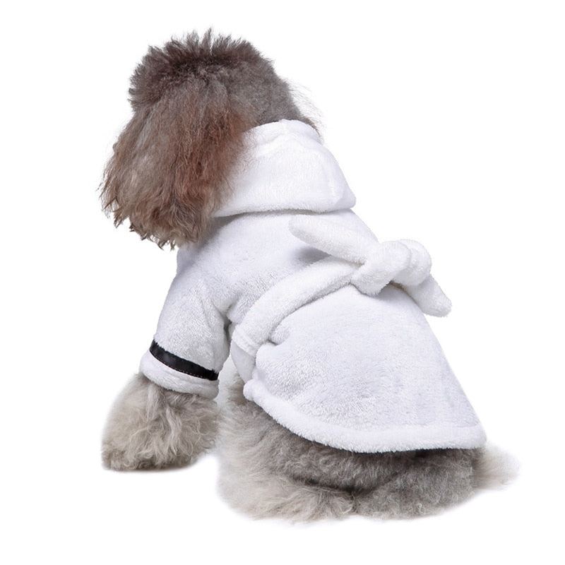 Luxury Soft Pet Dog Bathrobe with Hood - American Bark Bliss