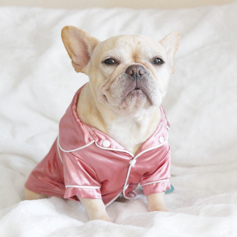 Soft Silk Dog Pajamas for Small to Medium Pets - American Bark Bliss