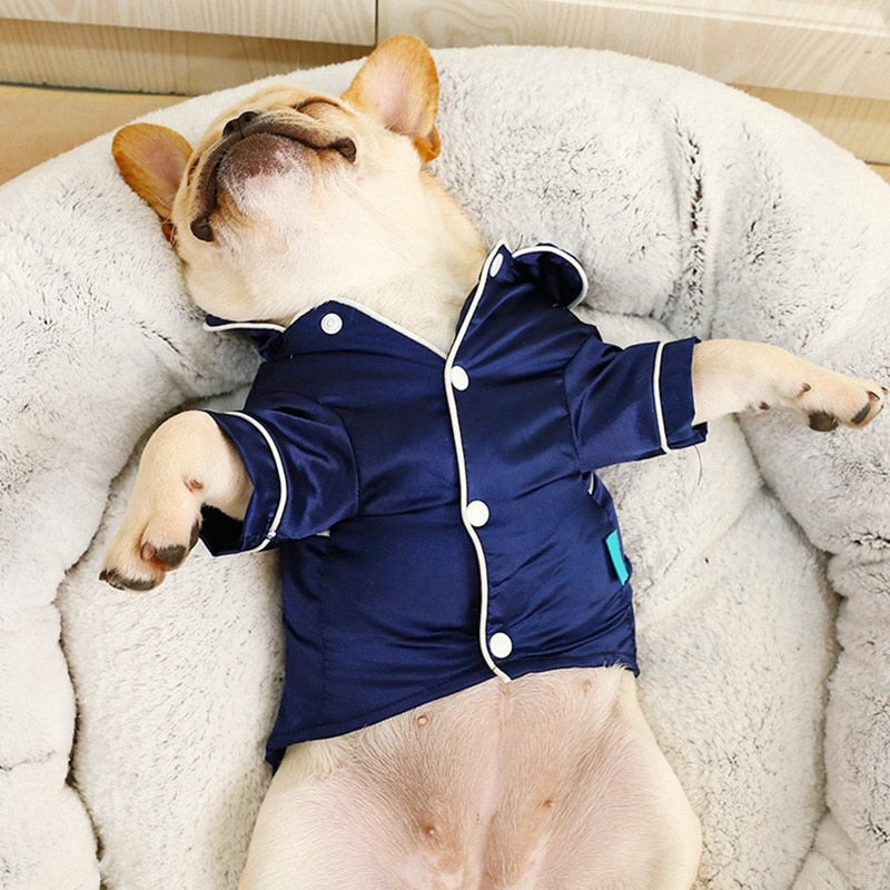 Soft Silk Dog Pajamas for Small to Medium Pets - American Bark Bliss