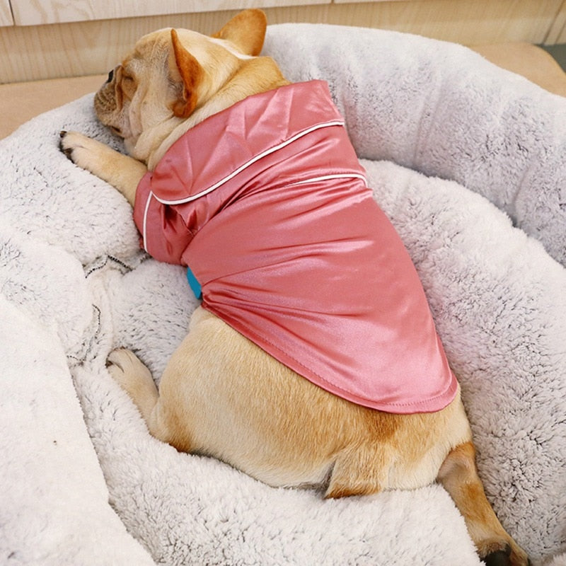 Soft Silk Dog Pajamas for Small to Medium Pets - American Bark Bliss