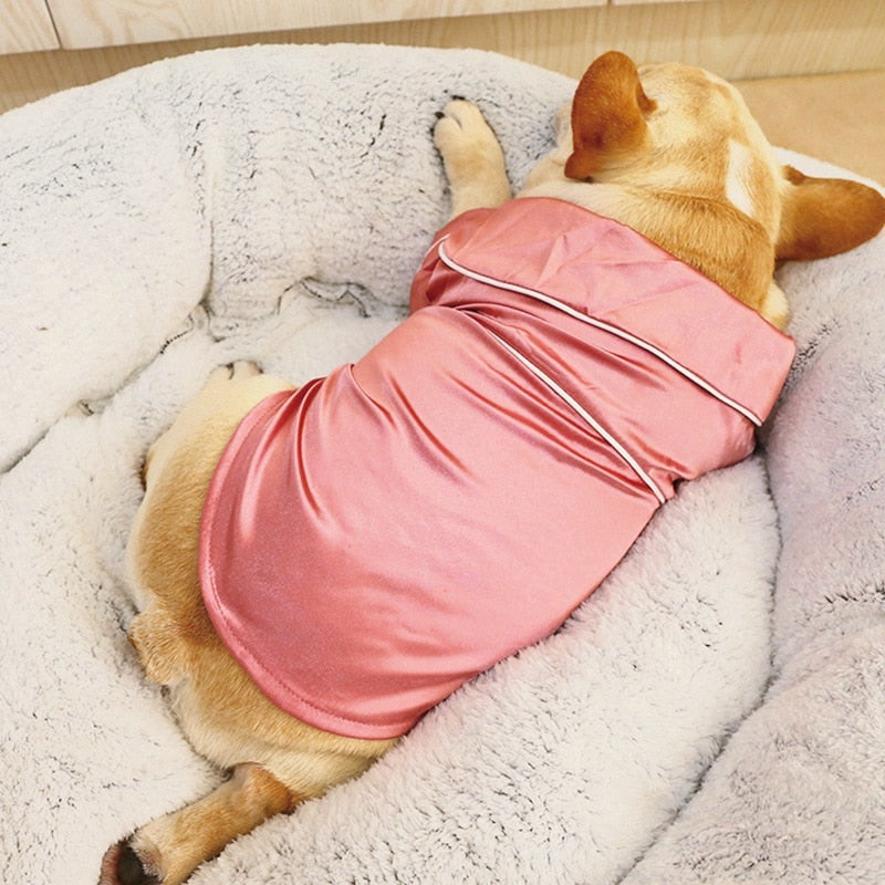 Soft Silk Dog Pajamas for Small to Medium Pets - American Bark Bliss