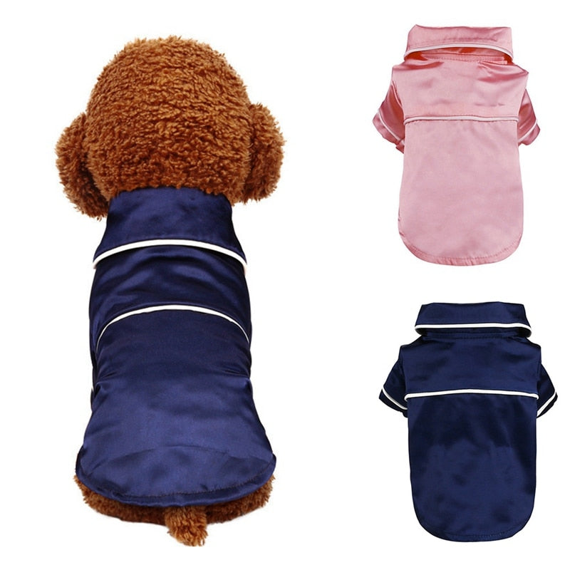 Soft Silk Dog Pajamas for Small to Medium Pets - American Bark Bliss