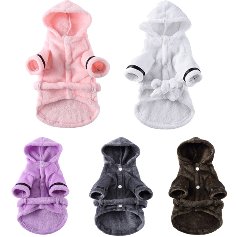 Luxury Soft Pet Dog Bathrobe with Hood - American Bark Bliss