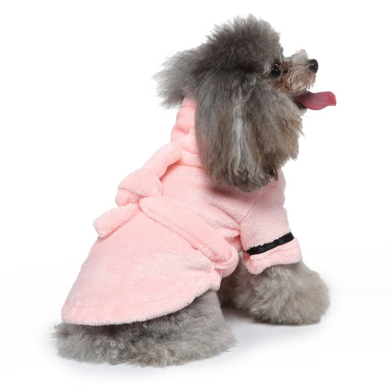 Luxury Soft Pet Dog Bathrobe with Hood - American Bark Bliss