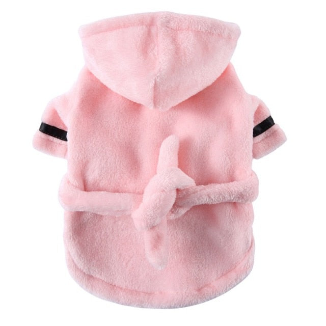 Luxury Soft Pet Dog Bathrobe with Hood - American Bark Bliss