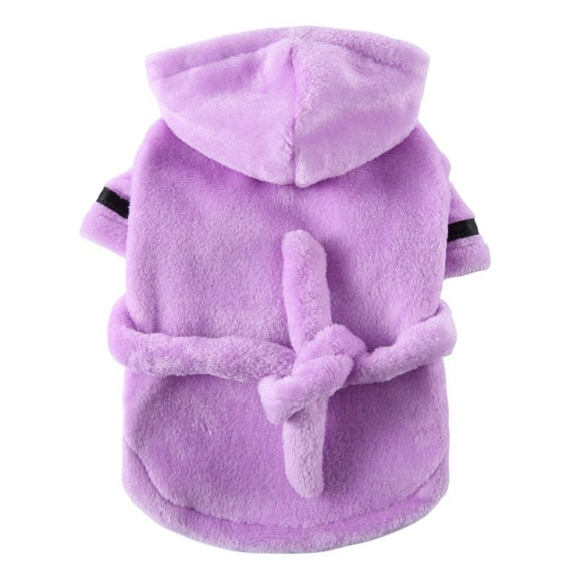 Luxury Soft Pet Dog Bathrobe with Hood - American Bark Bliss