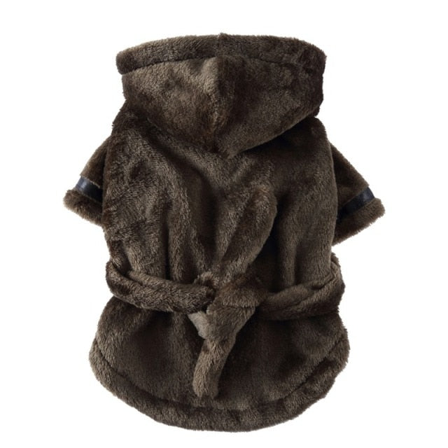 Luxury Soft Pet Dog Bathrobe with Hood - American Bark Bliss