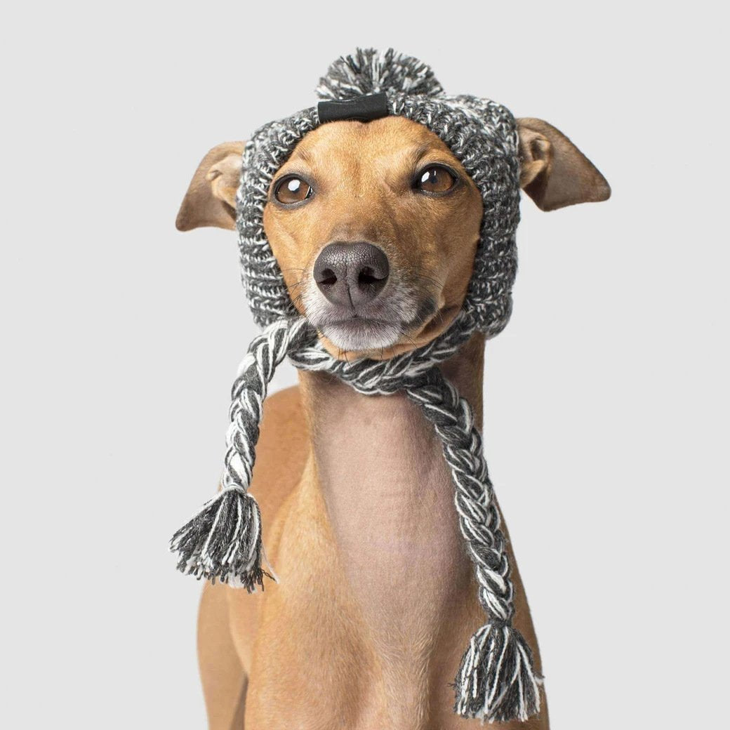 Knitted Pet Hats with Fluffy Ball for Winter - American Bark Bliss
