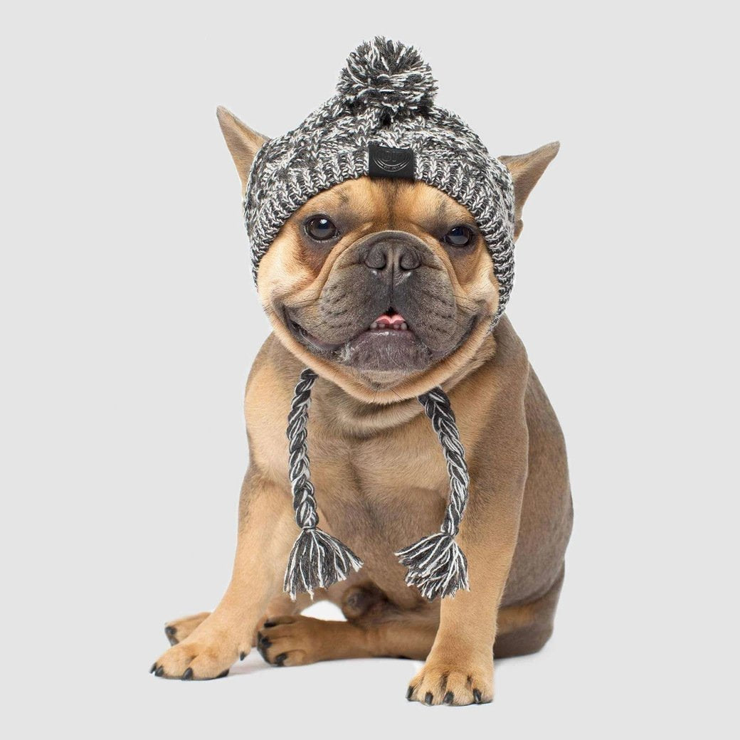 Knitted Pet Hats with Fluffy Ball for Winter - American Bark Bliss