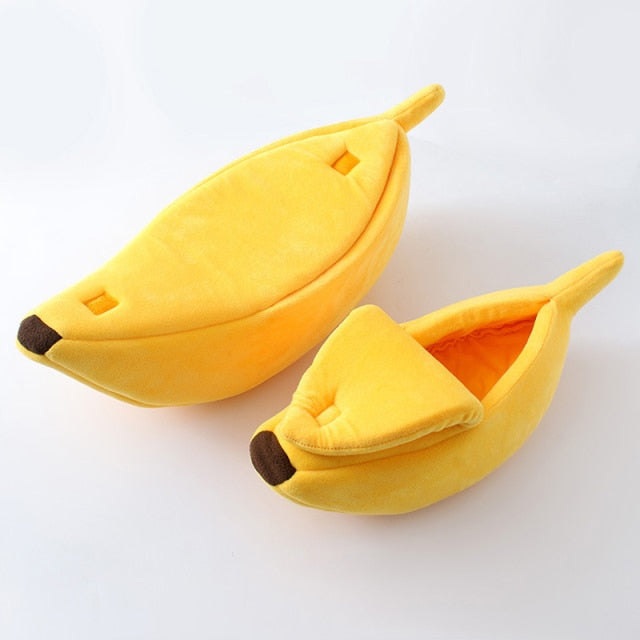Banana Cat Dog Pet Bed for Pets - American Bark Bliss