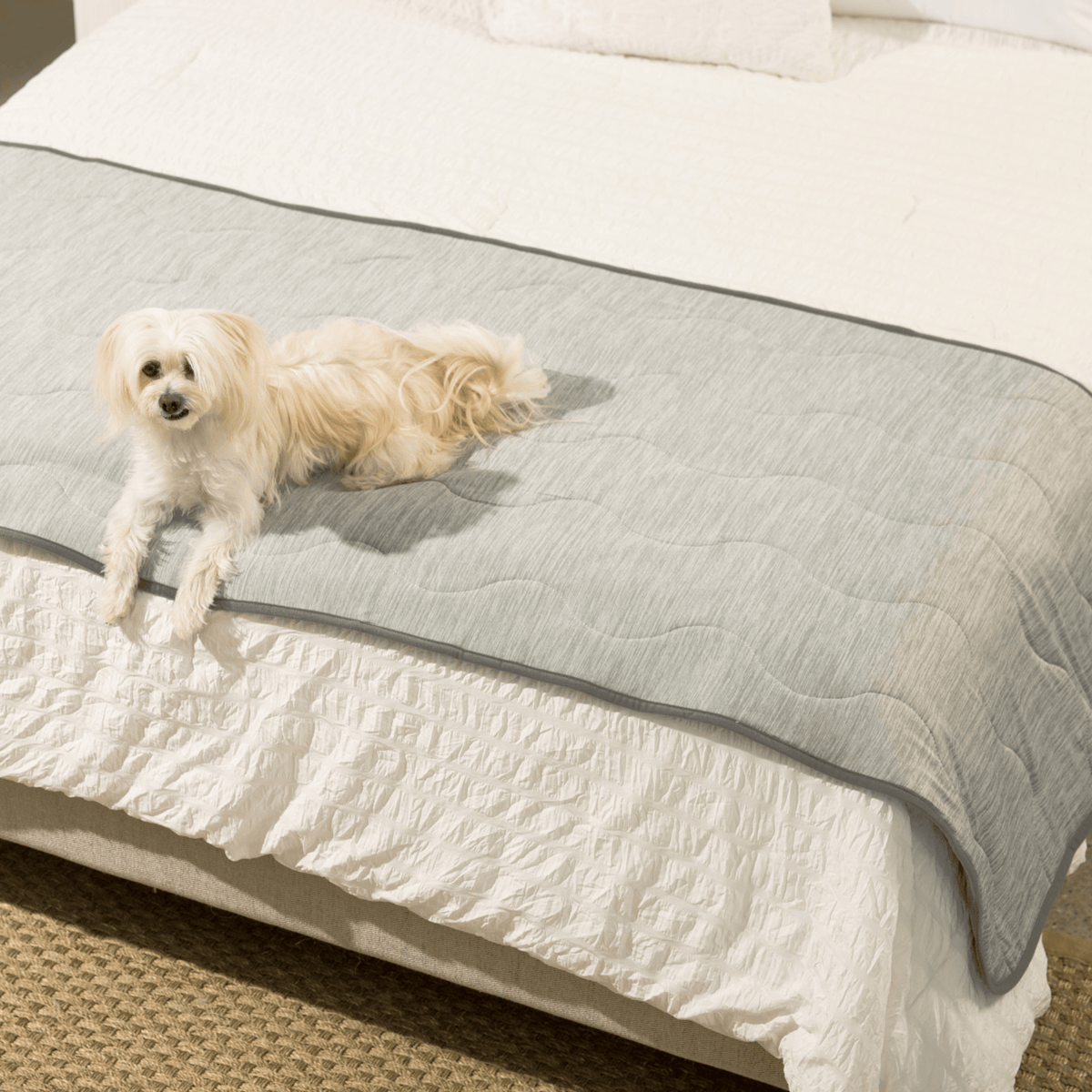 PupChill™ Cooling Runner Blanket - Arctic Grey for Dogs - American Bark Bliss