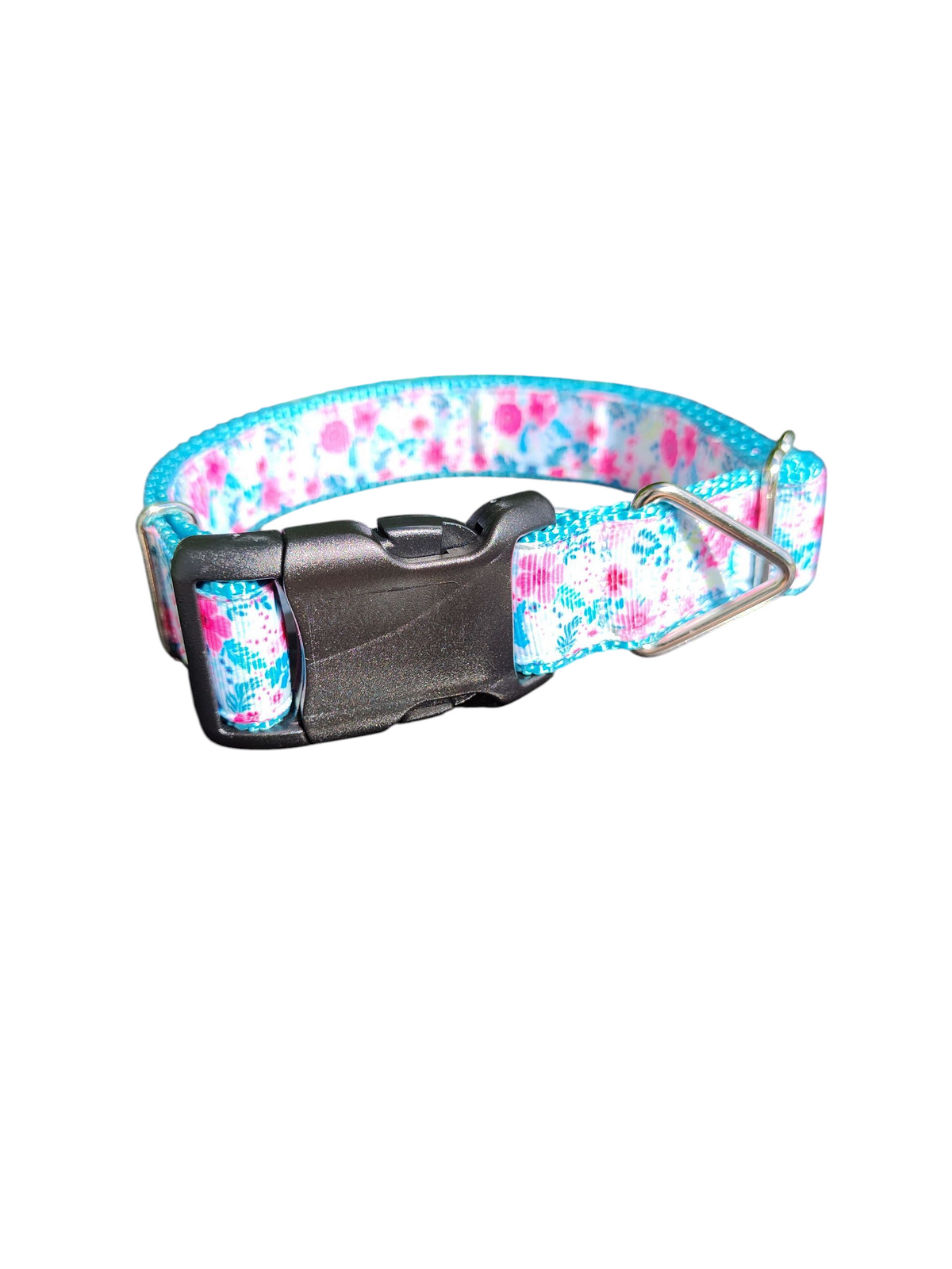 Bright Floral Nylon Dog Collar - American Bark Bliss
