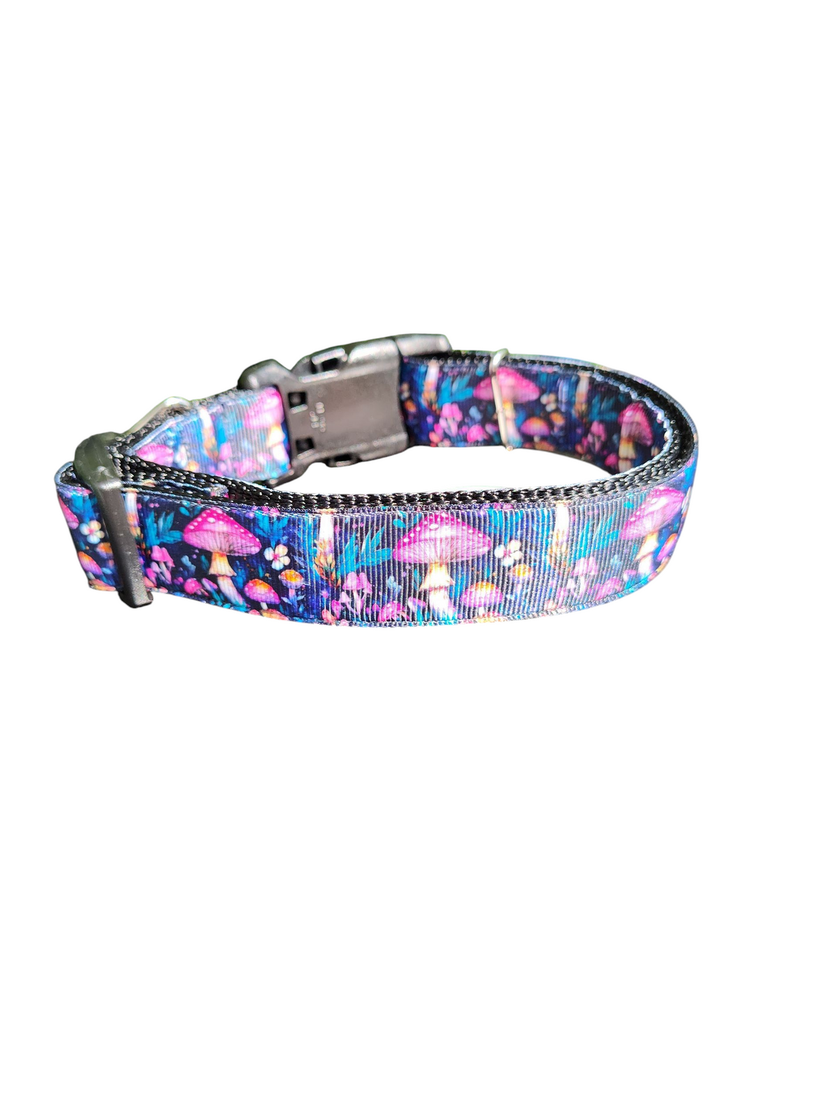 Mushroom Forest Nylon Dog Collar - American Bark Bliss
