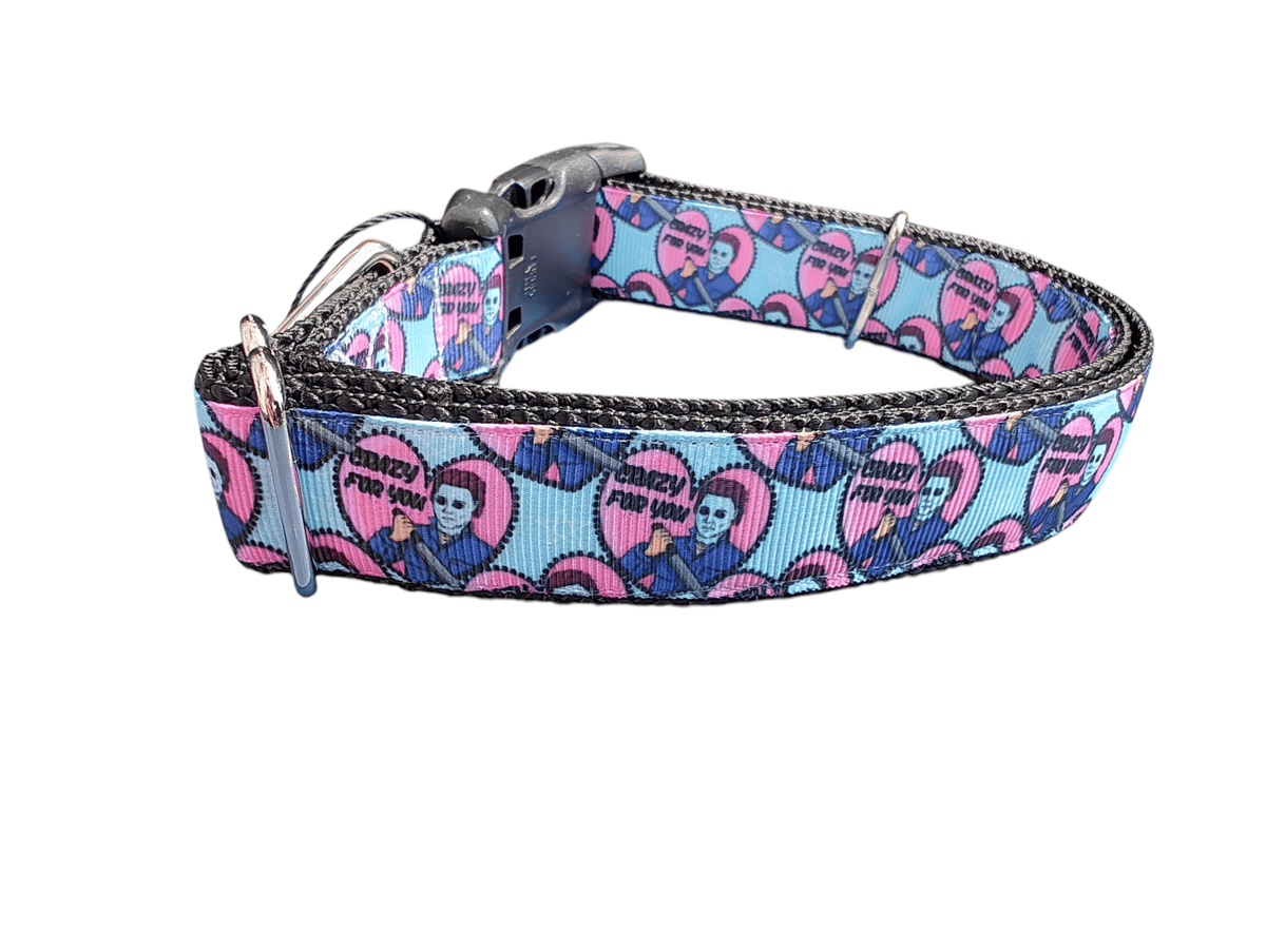 Crazy For You Nylon Dog Collar - American Bark Bliss