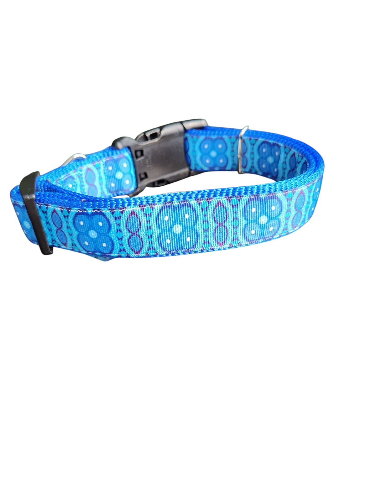 Blue African Tribal Nylon Dog Collar - American Bark Bliss