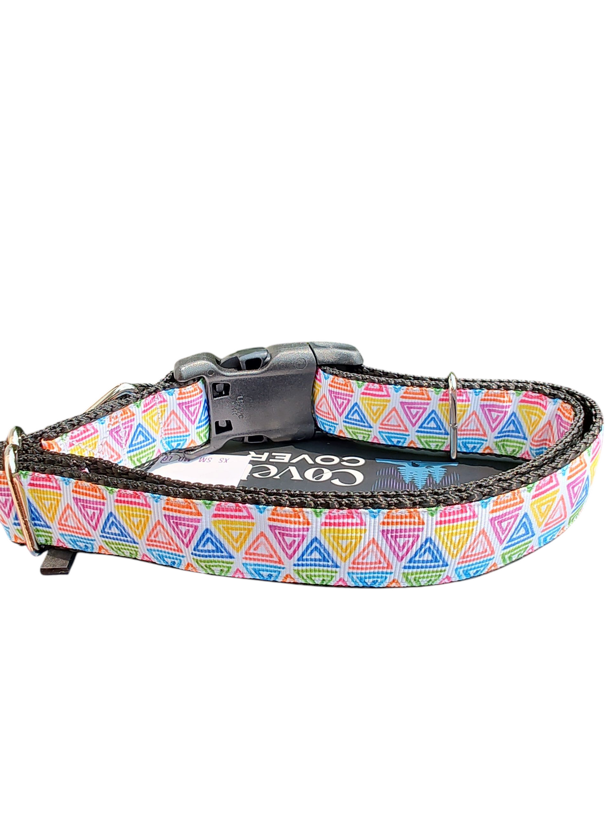 Rainbow Doodles Nylon Dog Collar - American Bark Bliss