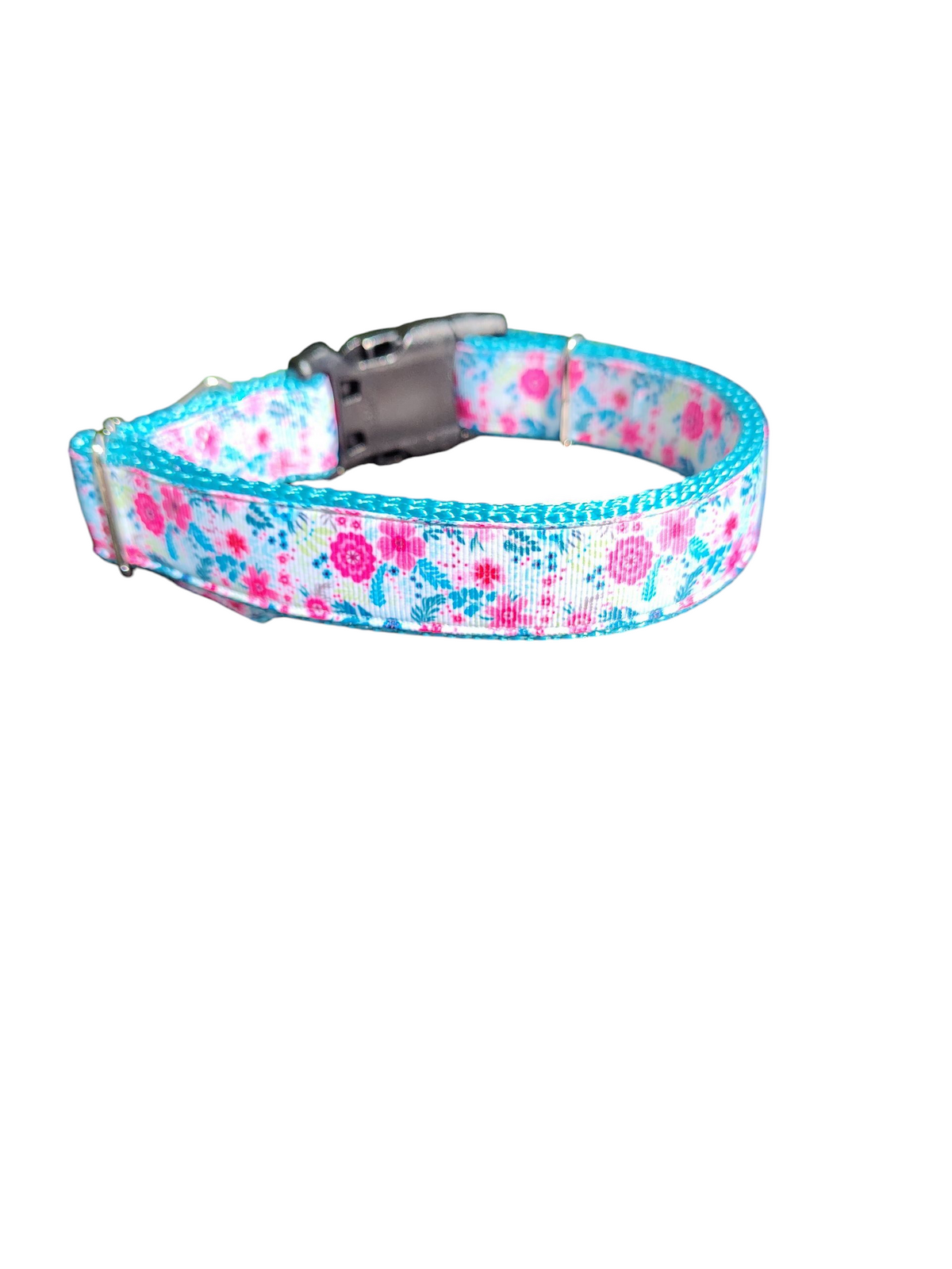 Bright Floral Nylon Dog Collar - American Bark Bliss