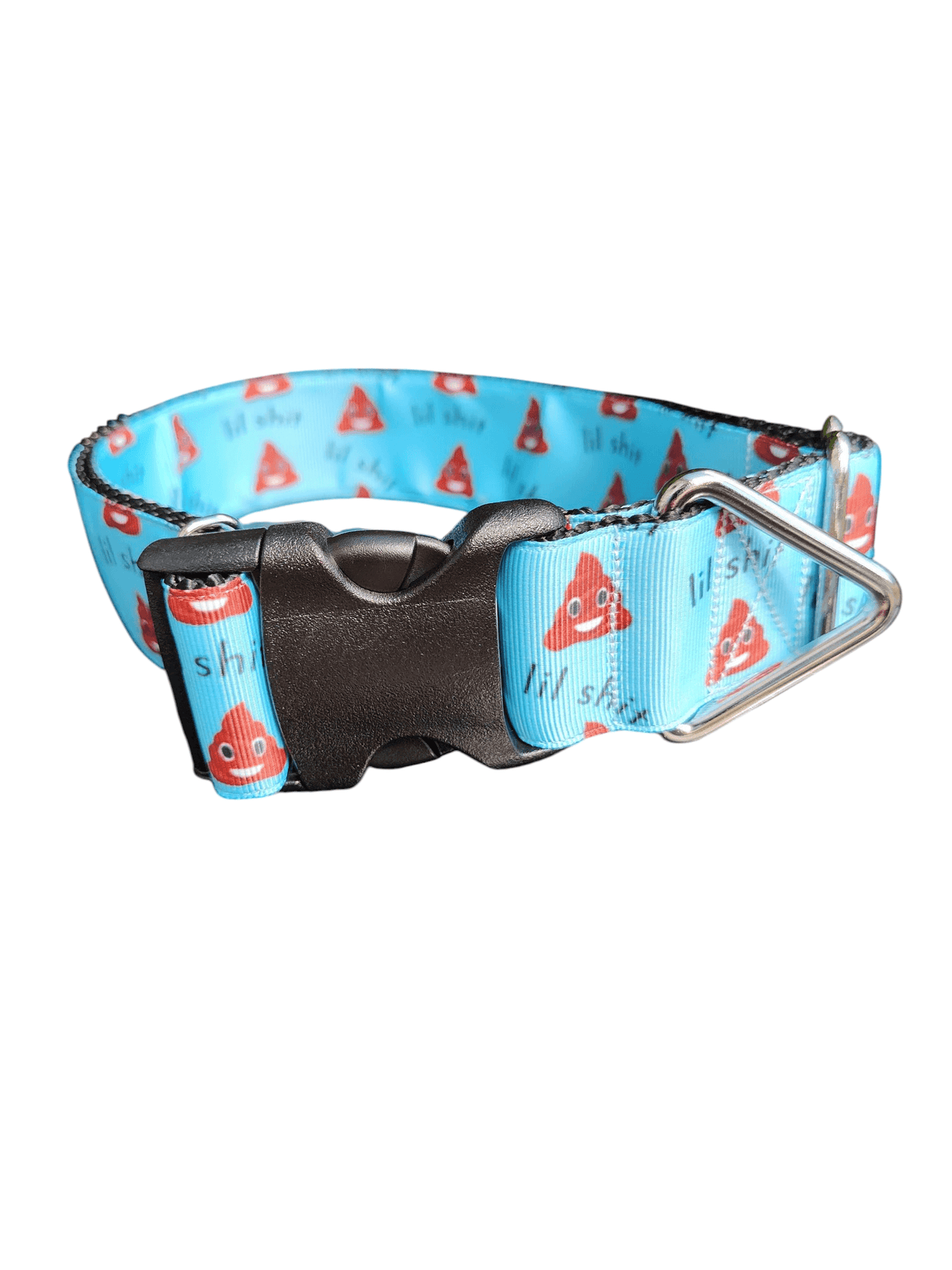 1.5" Wide Lil Shit Nylon Dog Collar - American Bark Bliss