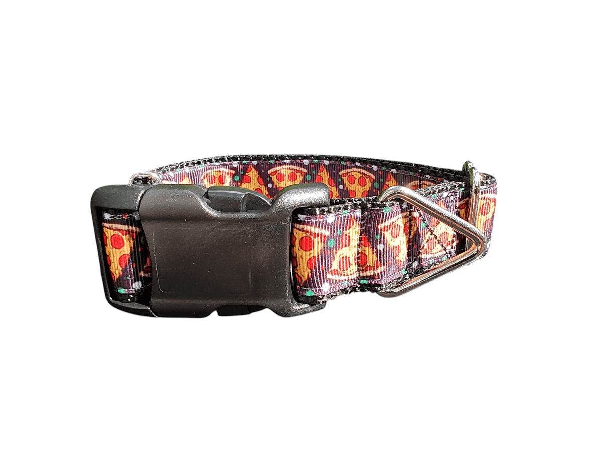 Pizza Slices Nylon Dog Collar - American Bark Bliss