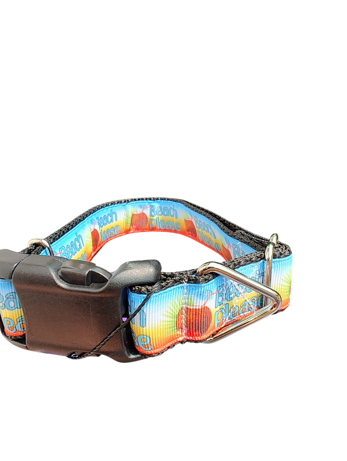 Beach Please Nylon Dog Collar - American Bark Bliss