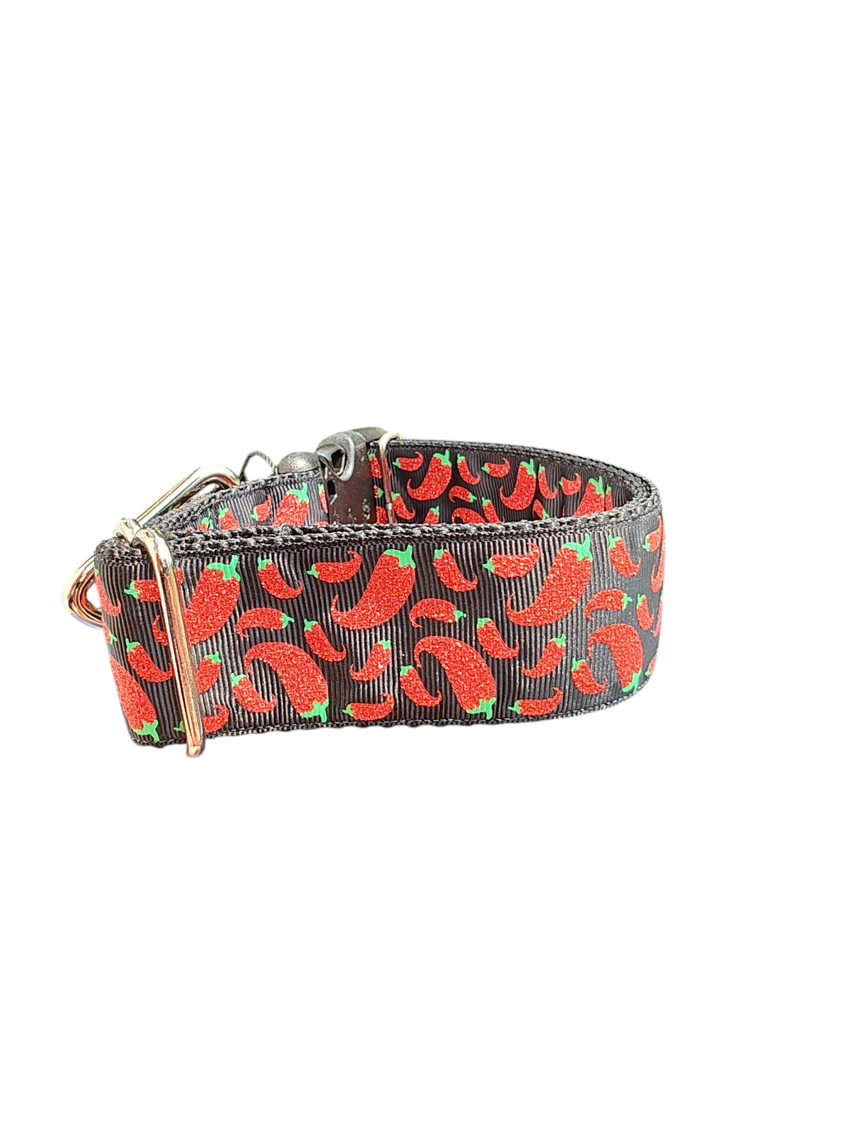 1.5" Wide Peppers Nylon Dog Collar - American Bark Bliss