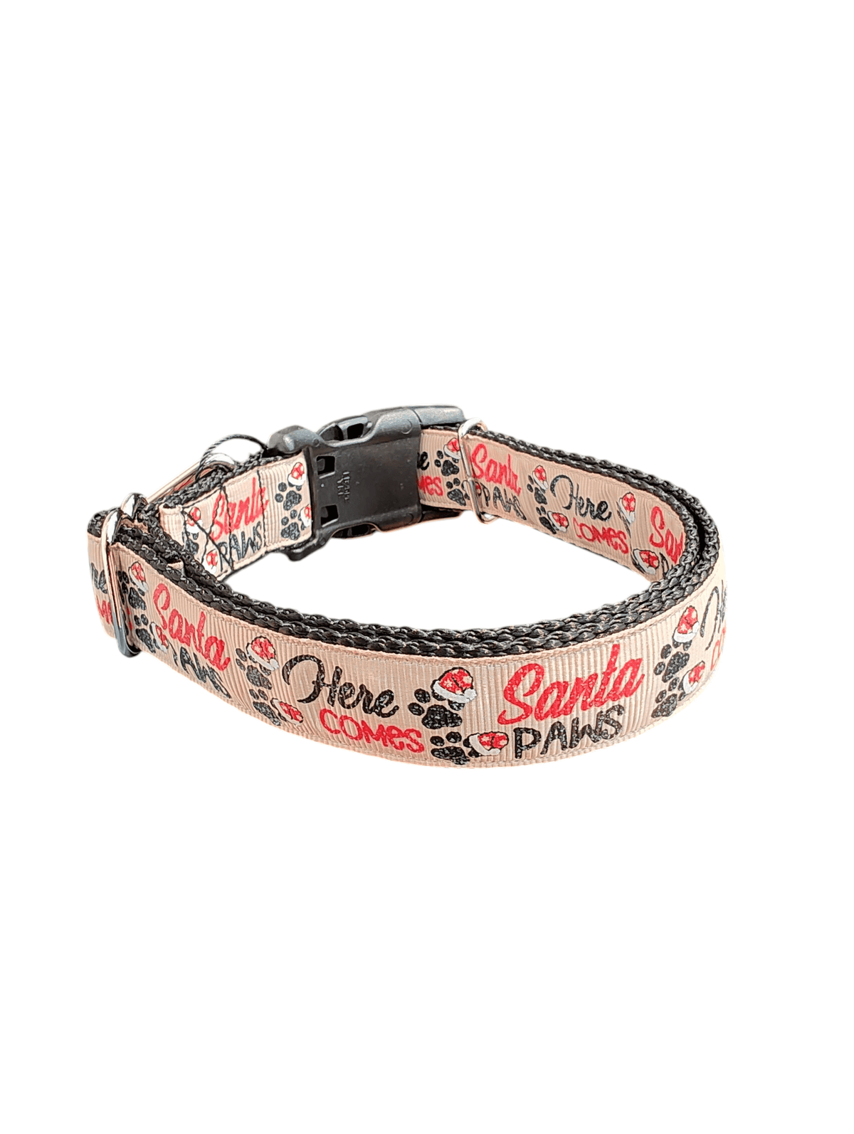 Santa Paws Nylon Dog Collar - American Bark Bliss