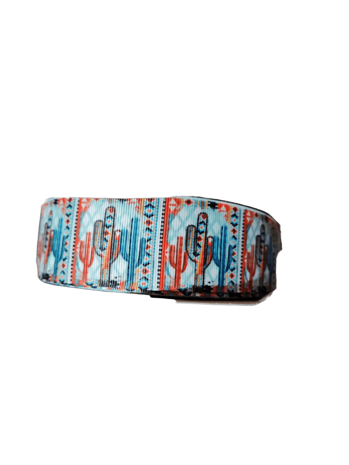 1.5 Inch Wide Western Cacti Nylon Dog Collar Handmade in USA - American Bark Bliss