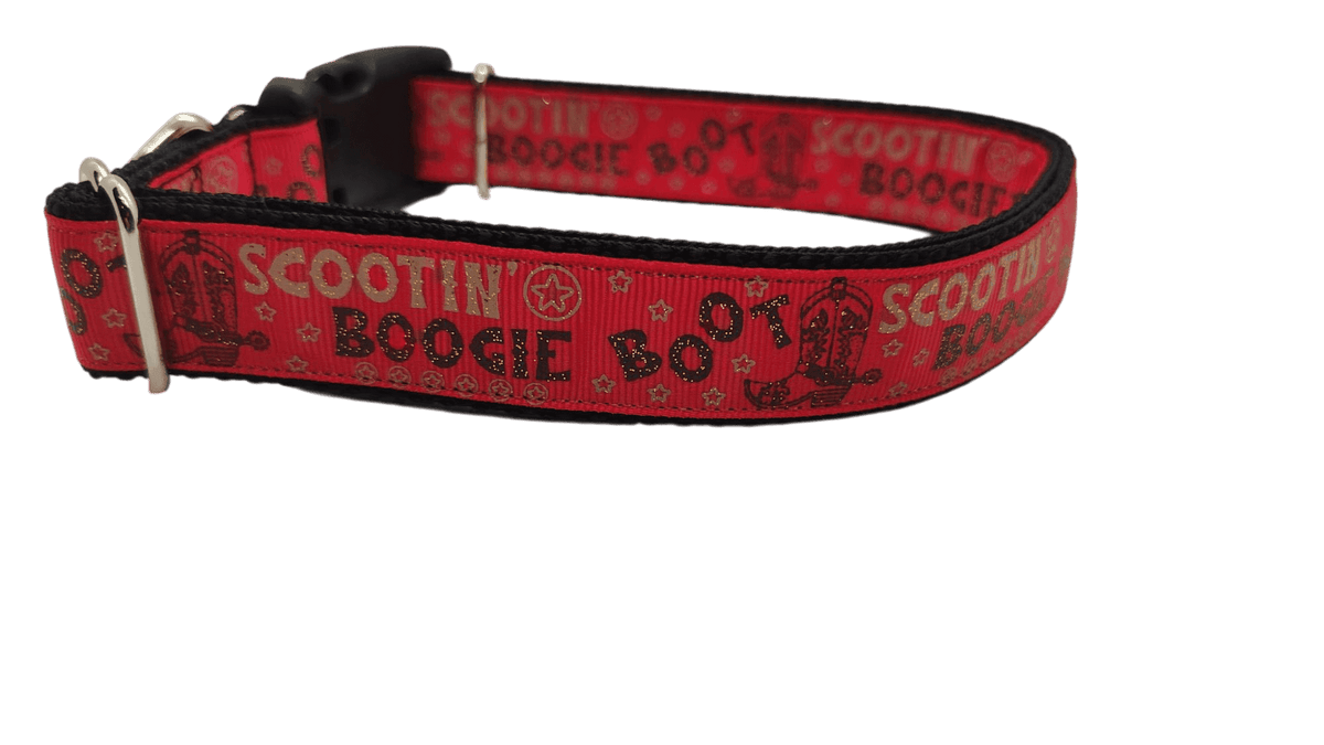 Boot Scootin Boogie Nylon Dog Collar - American Bark Bliss