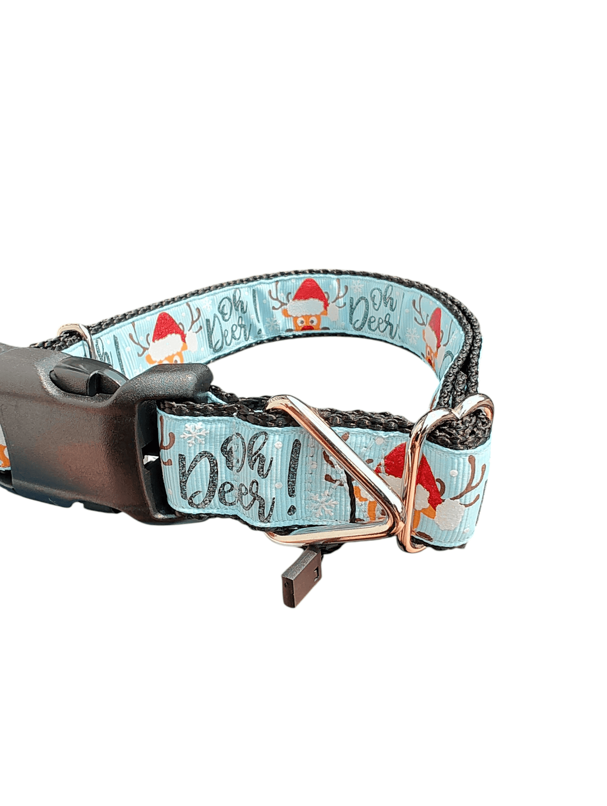 Oh Deer! Nylon Dog Collar - American Bark Bliss