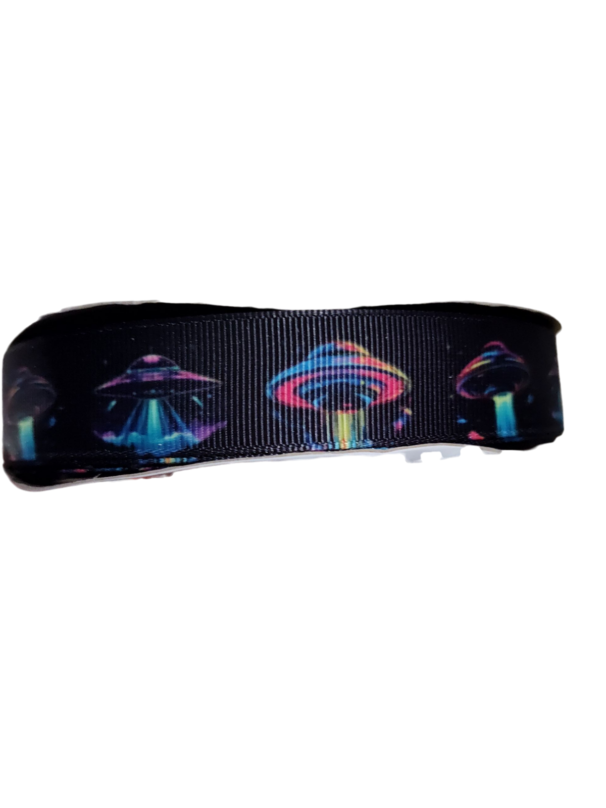 Neon UFO Nylon Dog Collar