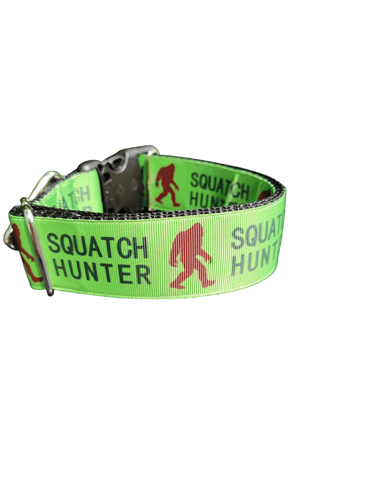 1.5" Wide Squatch Hunter Nylon Dog Collar - American Bark Bliss