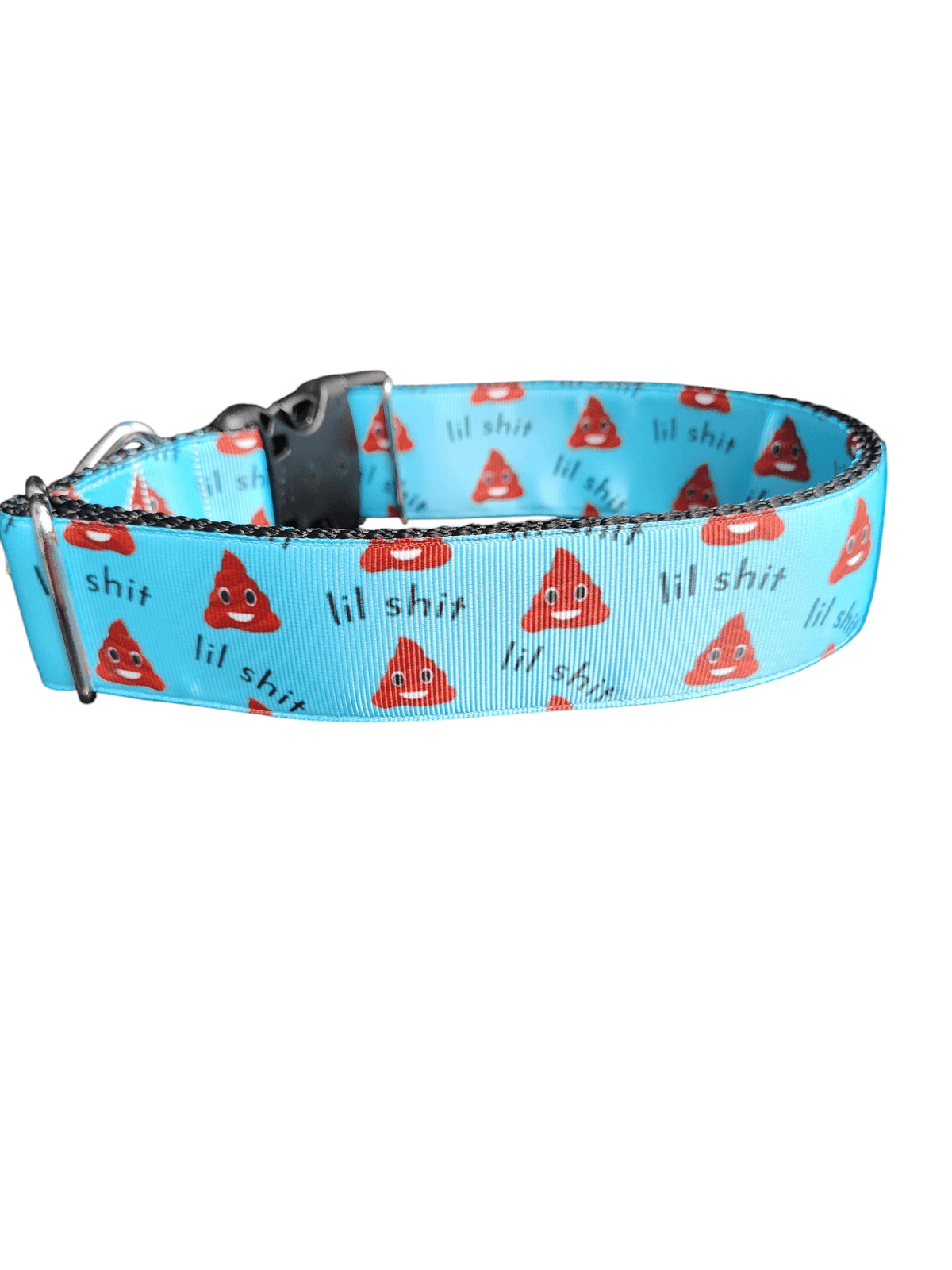 1.5" Wide Lil Shit Nylon Dog Collar - American Bark Bliss