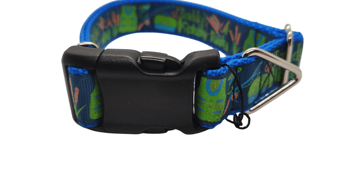 Daddy's Fishing Buddy Nylon Dog Collar - American Bark Bliss