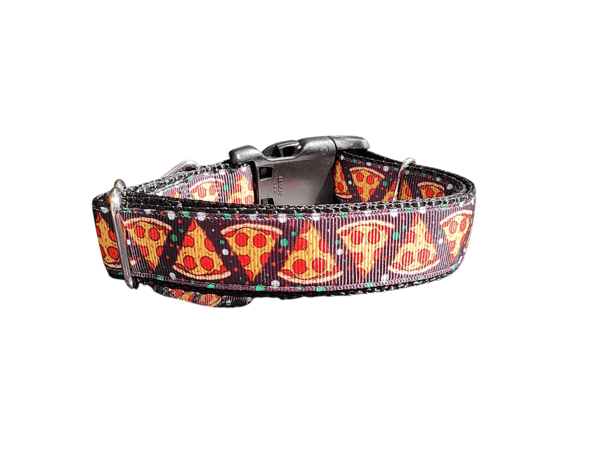 Pizza Slices Nylon Dog Collar - American Bark Bliss