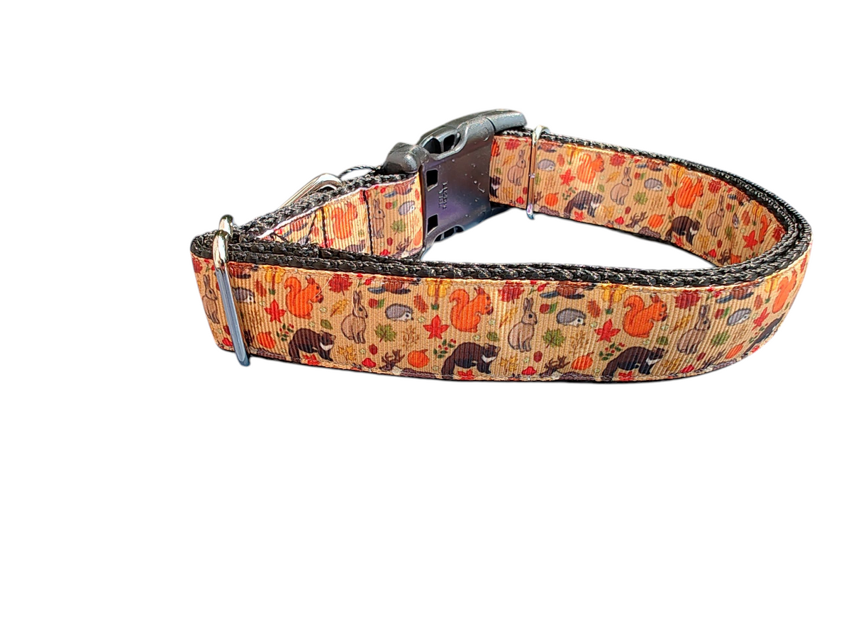 Forest Friends Nylon Dog Collar - American Bark Bliss
