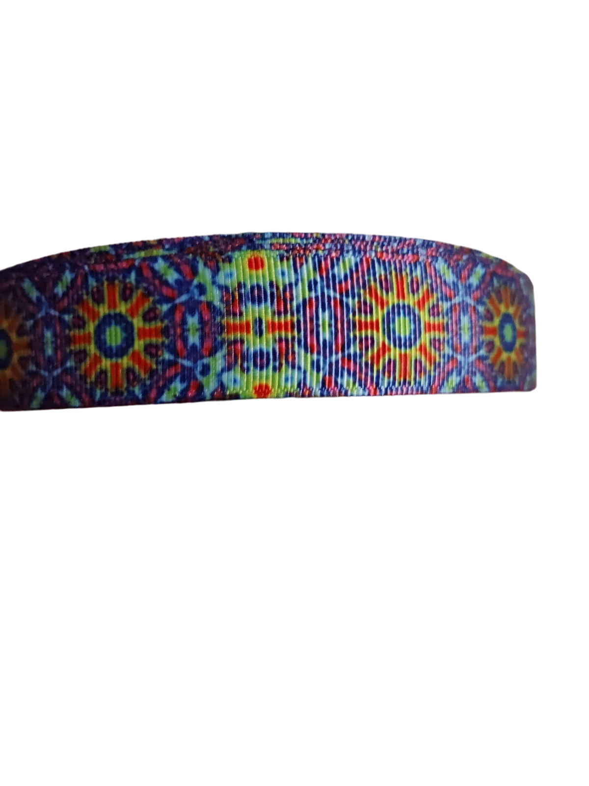 Mandala Tie Dye Nylon Dog Collar Adjustable Durable Made In USA - American Bark Bliss