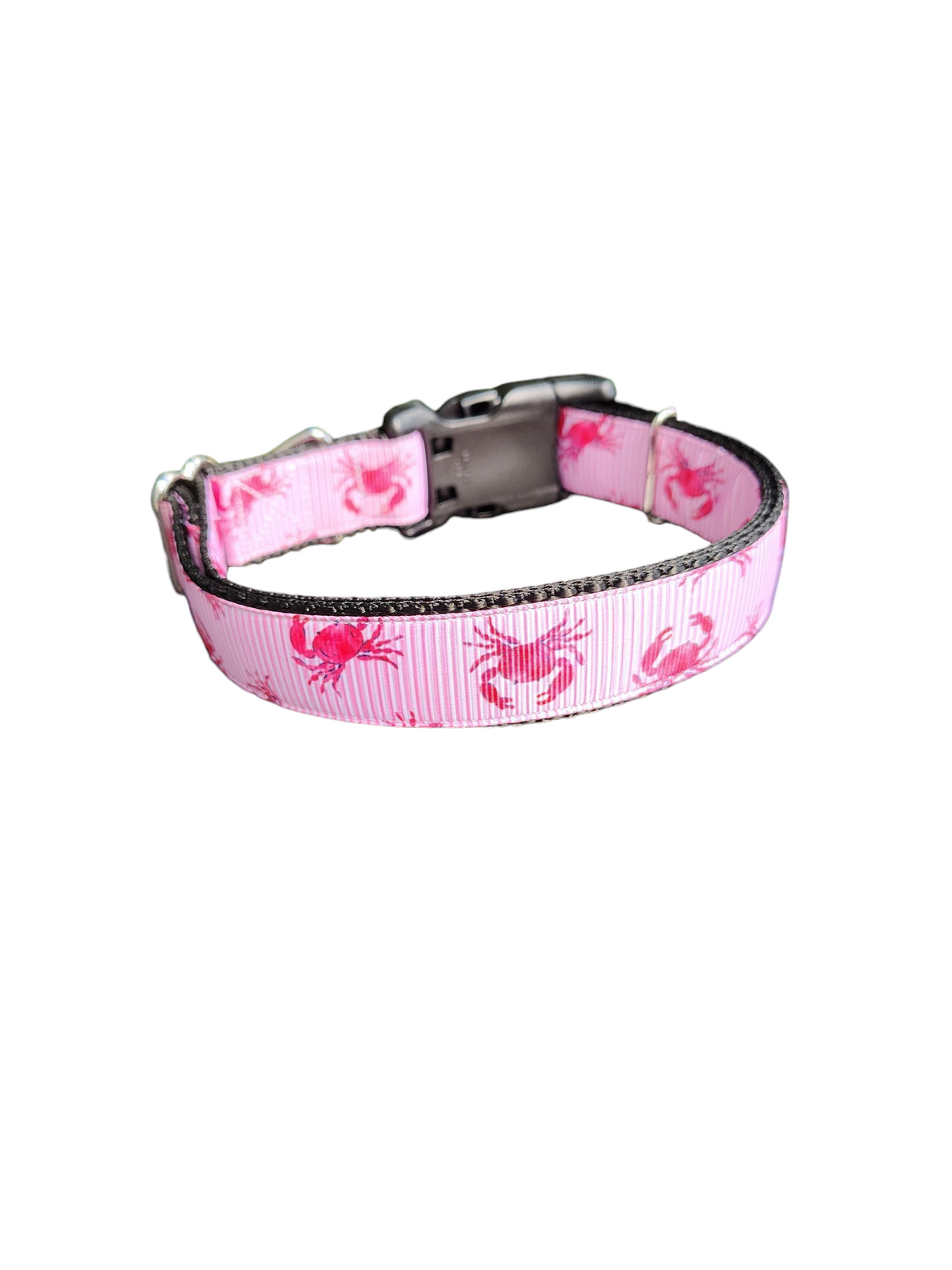 Red Crabs Nylon Dog Collar - American Bark Bliss